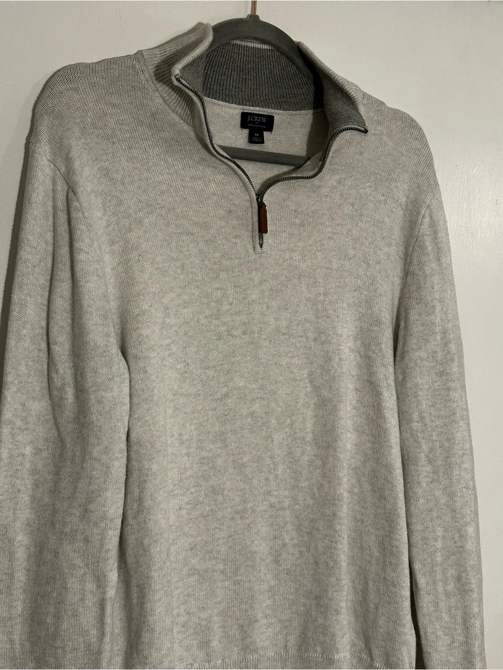 J. Crew Heritage Cotton Quarter Zip Sweater